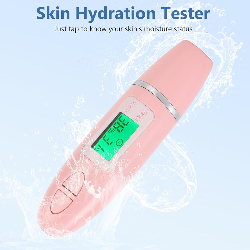 Semme Skin Hydration Tester, Analyzer Machine Professional, Digital Skin Oil Sensor, Analyzer Tester Water Oil Monitor LCD Display Monitoring Meter for Face and Body - Image 3